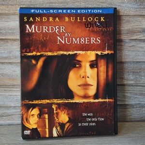 Murder by Numbers DVD Full Screen Sandra Bullock Thriller Suspense Movie